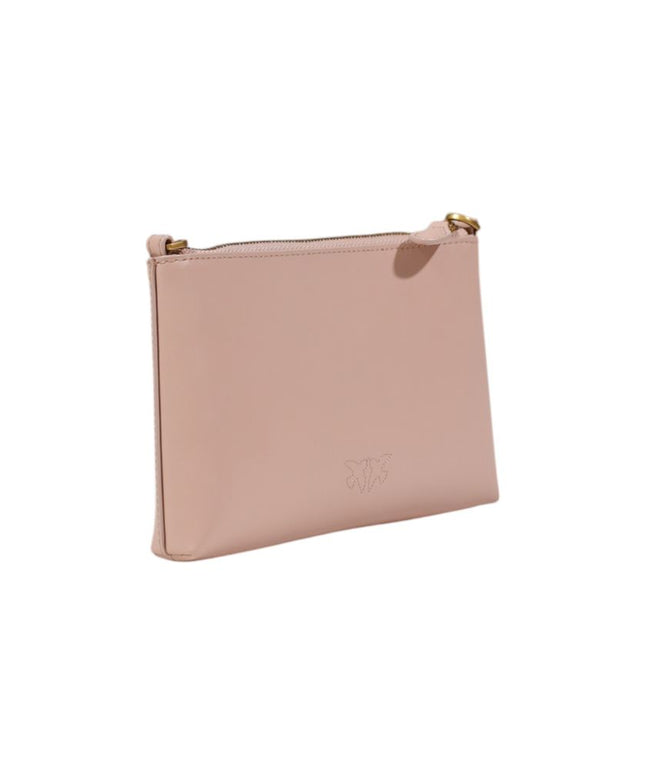 PINKO Pink Leather Clutch Bag