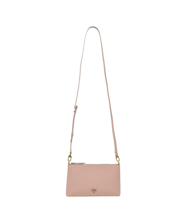 PINKO Pink Leather Clutch Bag