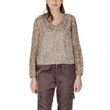 Street One Beige Polyester Blouse