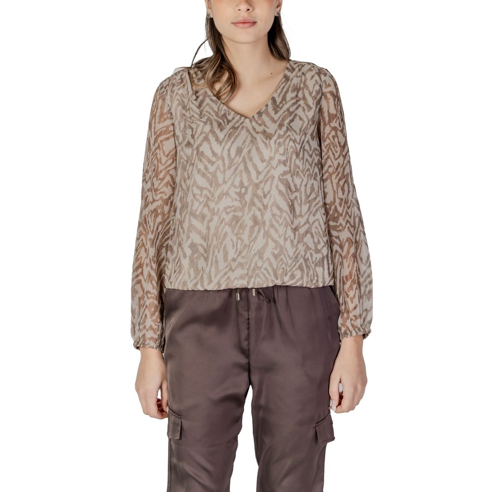Street One Beige Polyester Blouse