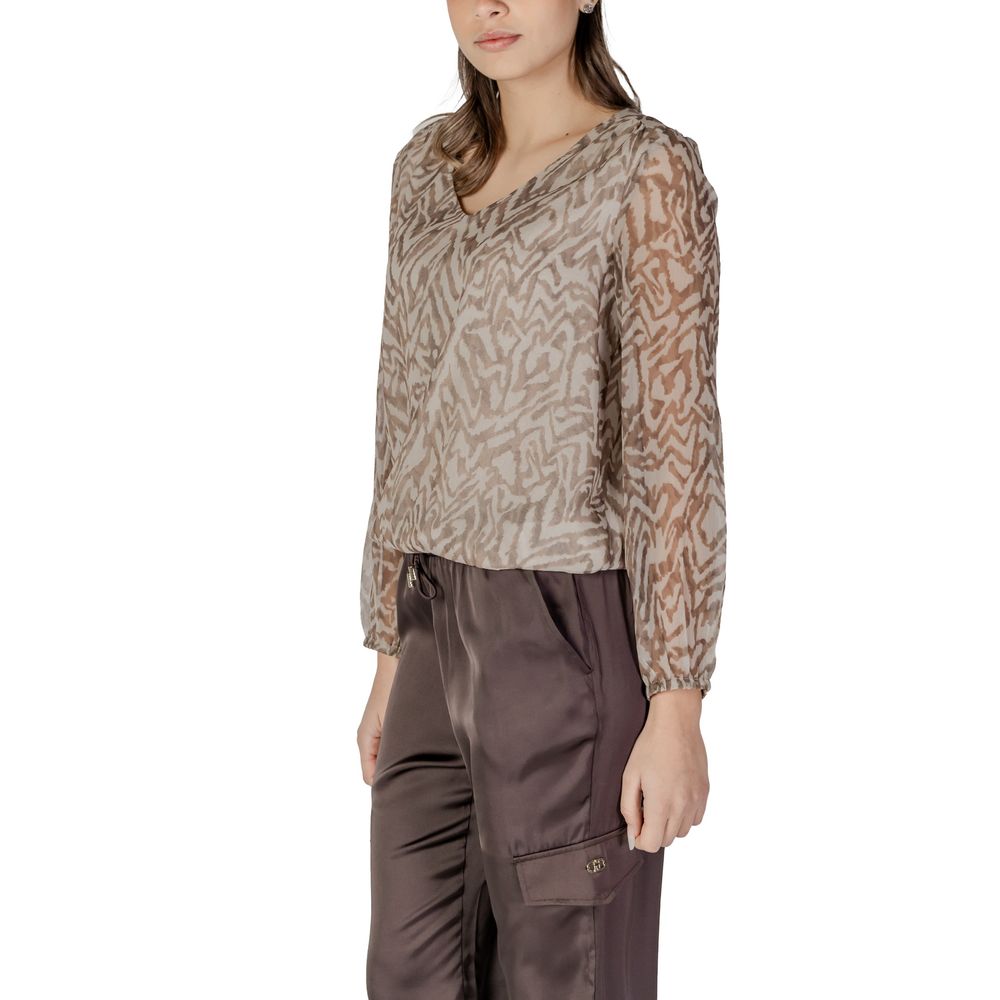 Street One Beige Polyester Blouse