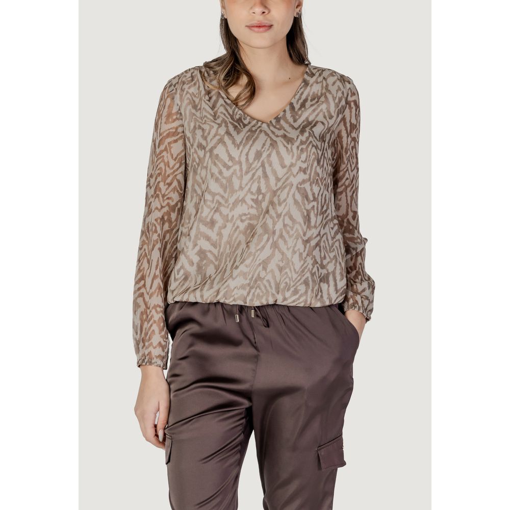 Street One Beige Polyester Blouse
