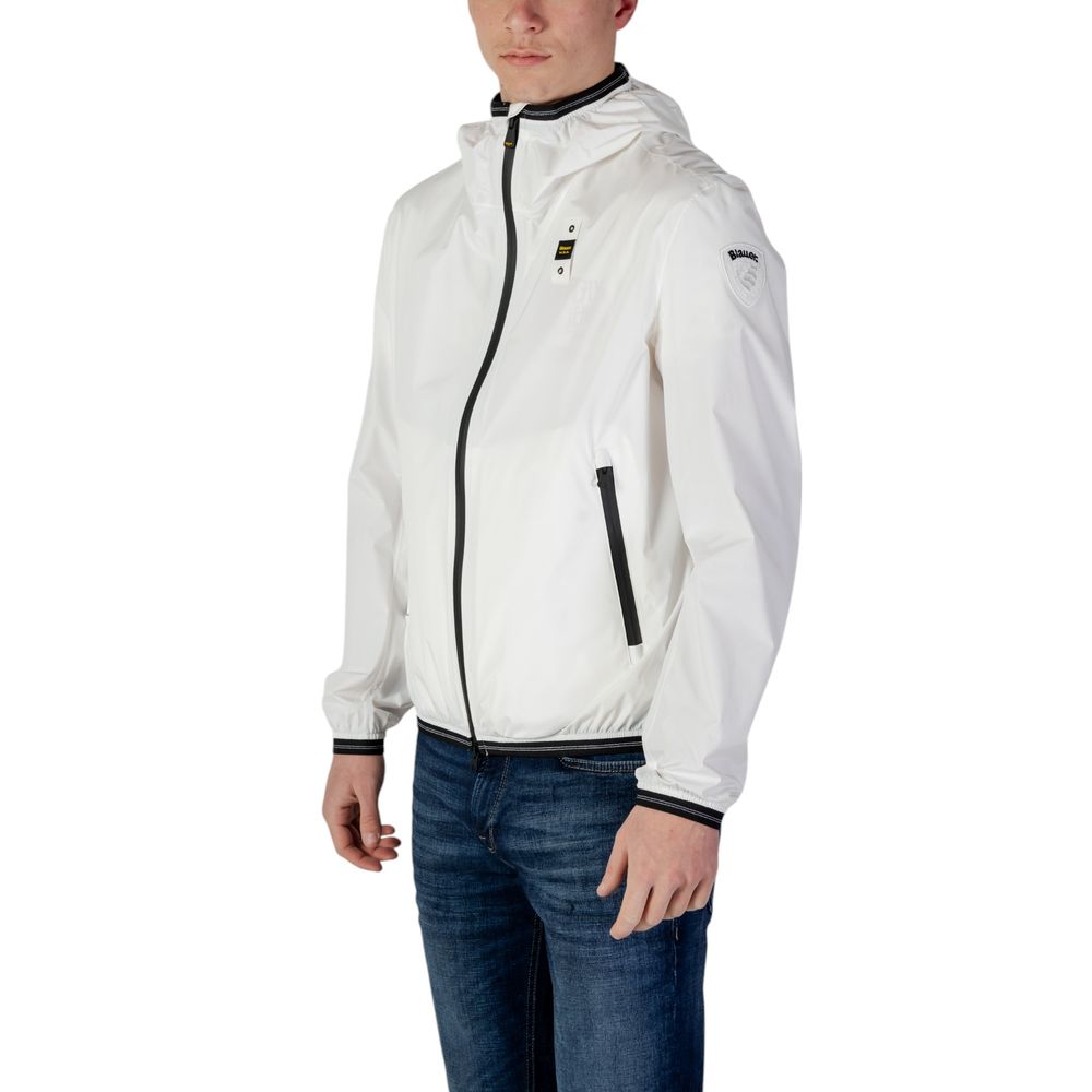 Blauer White Polyamide Jackets & Coat