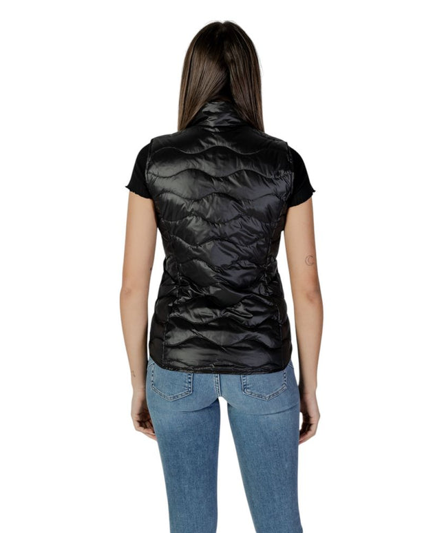 Blauer Black Polyamide Sleveless Jacket