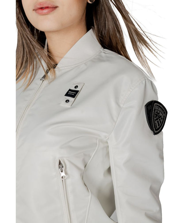 Blauer White Polyamide Jackets & Coat