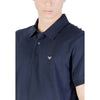 Emporio Armani Underwear Blue Cotton Polo Shirt