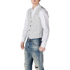 Gianni Lupo Black Linen Waistcoat