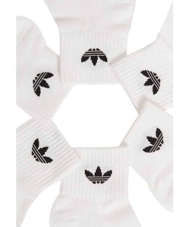 Adidas White Cotton Sock