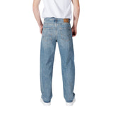 Jack Jones Blue Cotton Relaxed Fit Jean