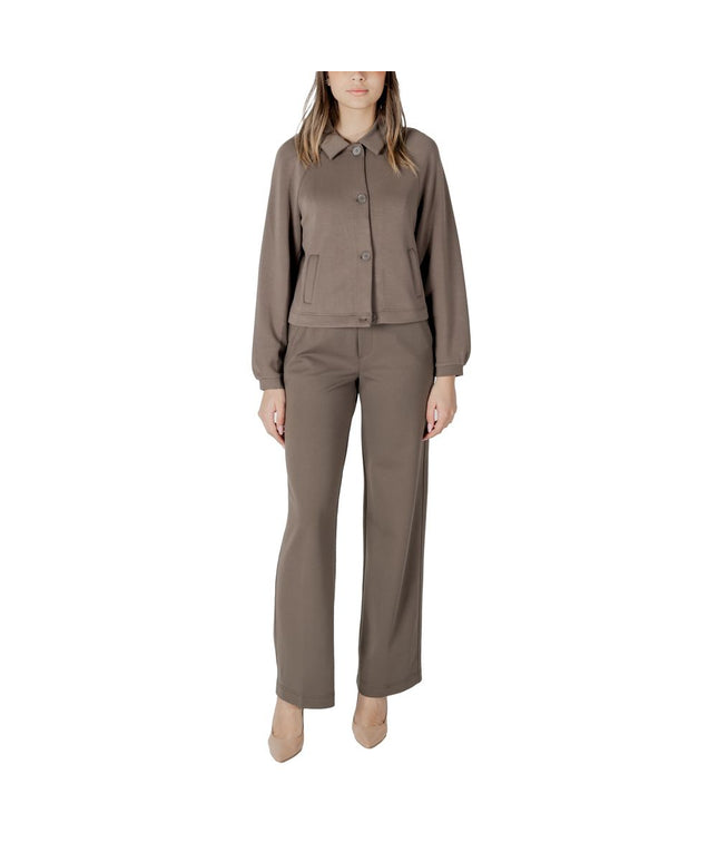 Street One Brown Modal Jackets & Coat