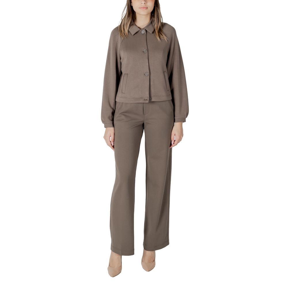 Street One Brown Modal Jackets & Coat