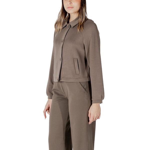 Street One Brown Modal Jackets & Coat