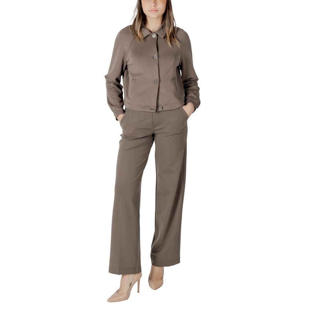 Street One Brown Modal Jackets & Coat