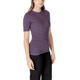 ICHI Bicolor Cotton T-Shirt