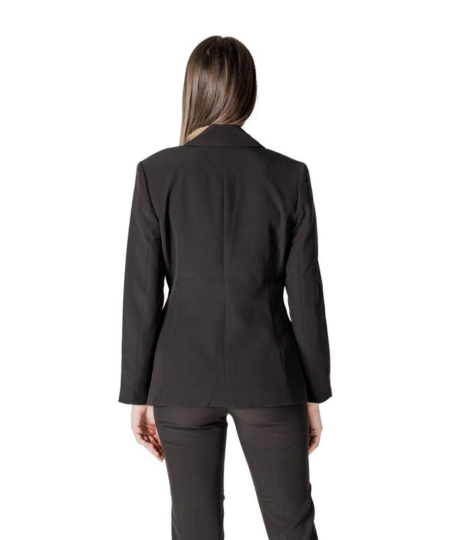 ICHI Black Polyester Blazer