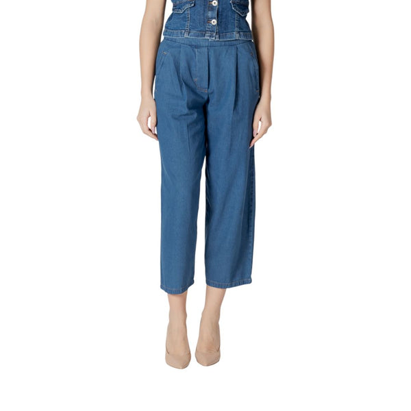 ICHI Blue Cotton Jeans Denim