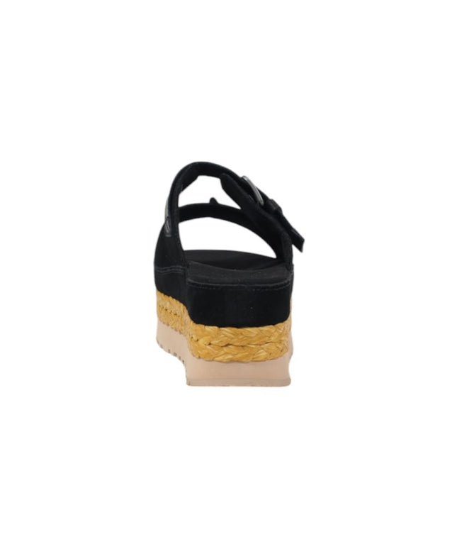 UGG Black Suede Leather Sandal