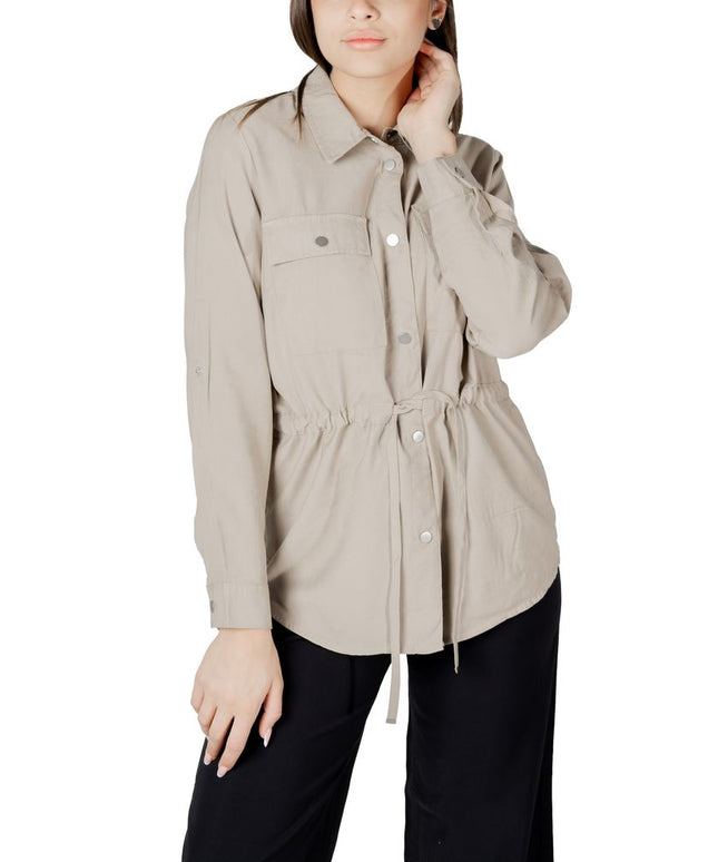 Only Beige Viscose Blouse