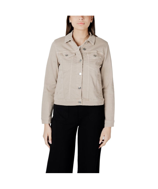 Street One Beige Cotton Jackets & Coat