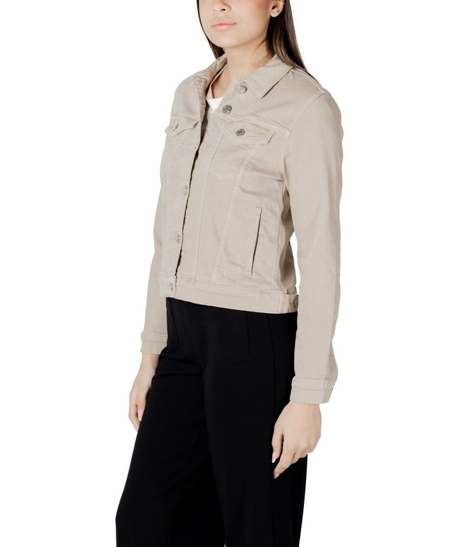 Street One Beige Cotton Jackets & Coat