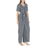 ICHI Blue Viscose Jumpsuit