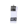 Icon White Cotton Sock
