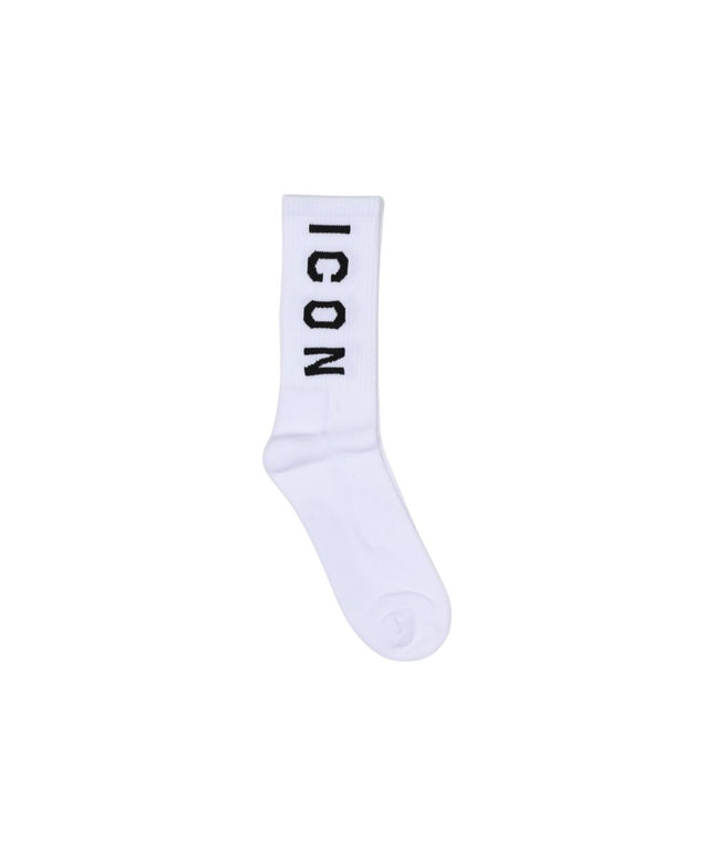 Icon White Cotton Sock