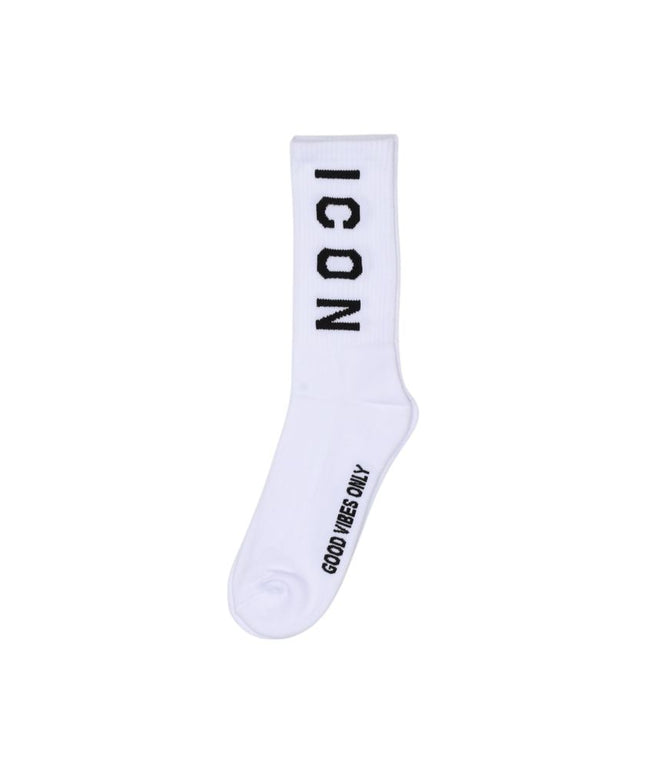 Icon White Cotton Sock