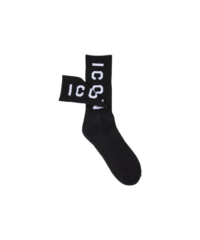 Icon Black Cotton Sock