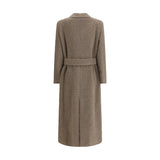 Golden Goose Beige Fleece Wool Coat