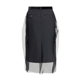 Sacai Sequin Embroidery Skirt