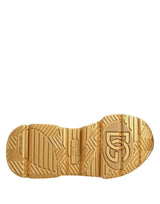 Dolce & Gabbana White Gold Daymaster Low Top Sneakers Shoes