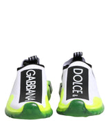 Dolce & Gabbana Black White Slip On Sorrento Sneakers Shoes