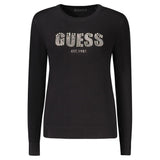 Guess Jeans Black Viscose Women Sweater