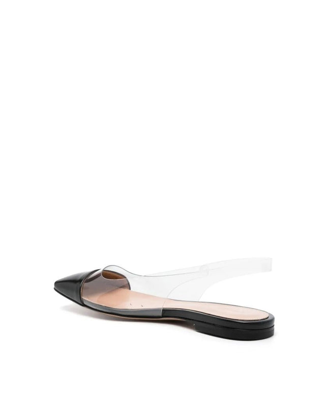 Gianvito Rossi Plexi Slingback Flats