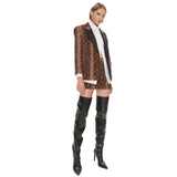 PINKO Brown Cotton Women Blazer