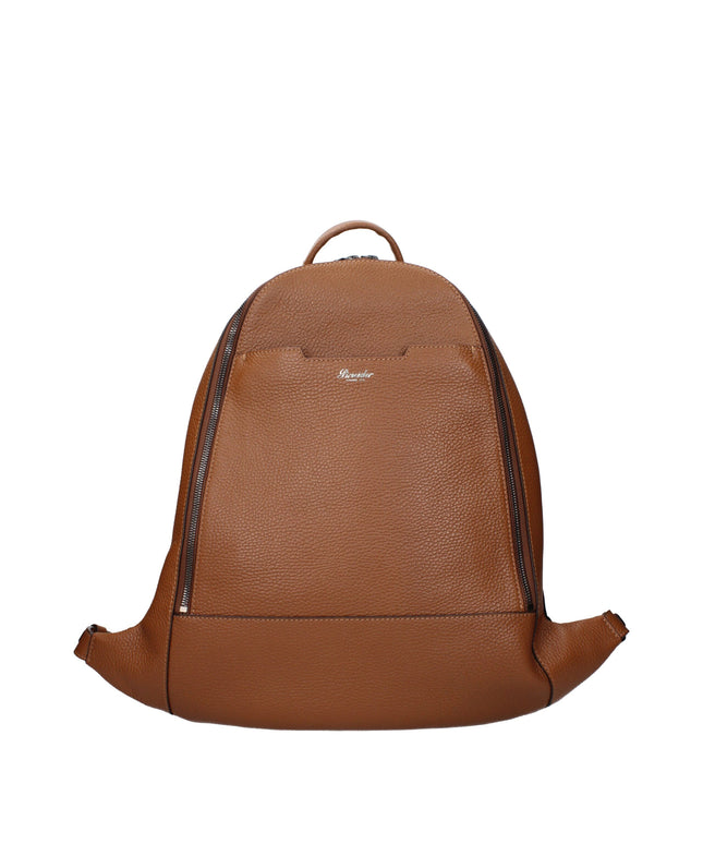 Pineider Brown Leather Backpacks