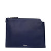 Pineider Blue Leather Clutch Bags