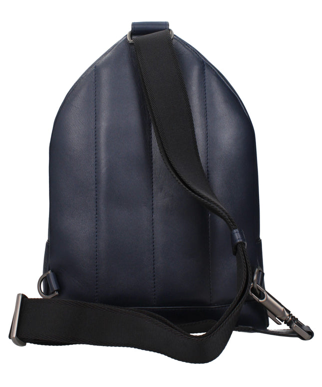 Pineider Blue Leather Backpacks