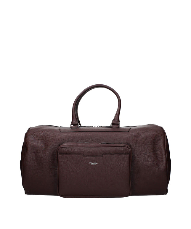 Pineider Brown Leather Luggage And Travel