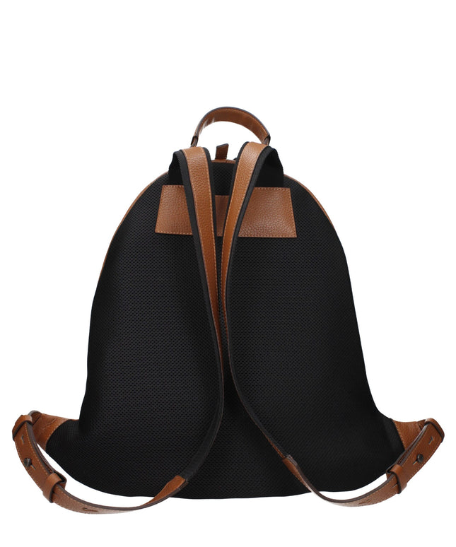 Pineider Brown Leather Backpacks