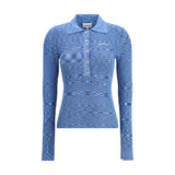 Ganni Striped polo Sweater