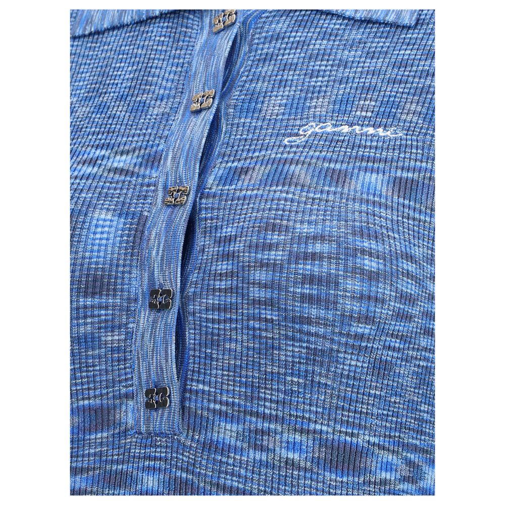 Ganni Striped polo Sweater