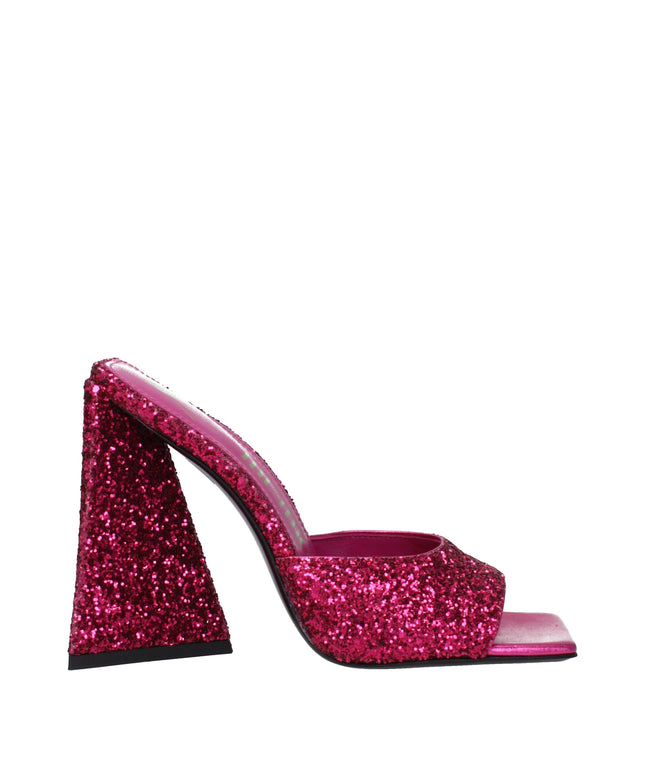 The Attico Pink Plastic Platforms