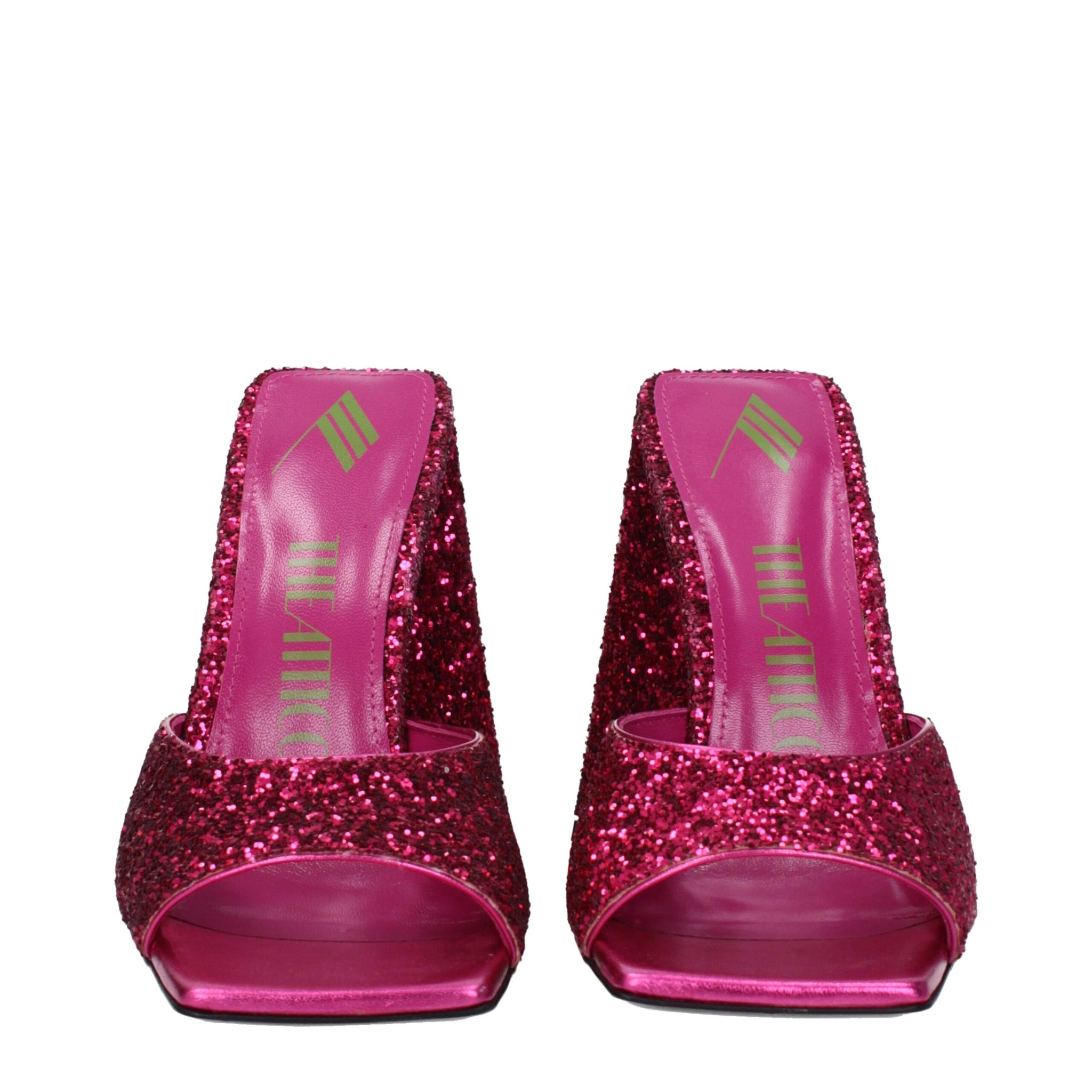The Attico Pink Plastic Platforms