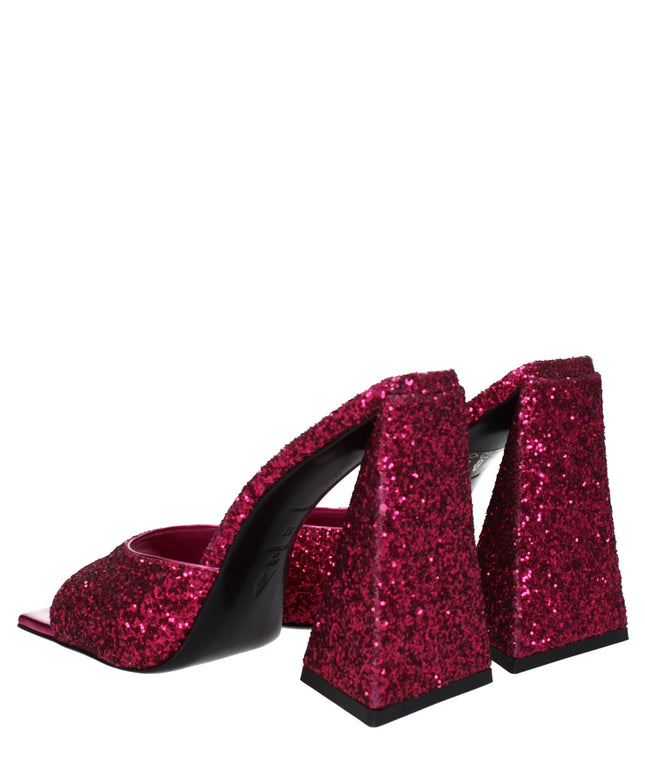 The Attico Pink Plastic Platforms