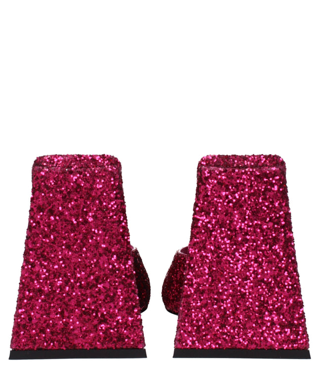 The Attico Pink Plastic Platforms