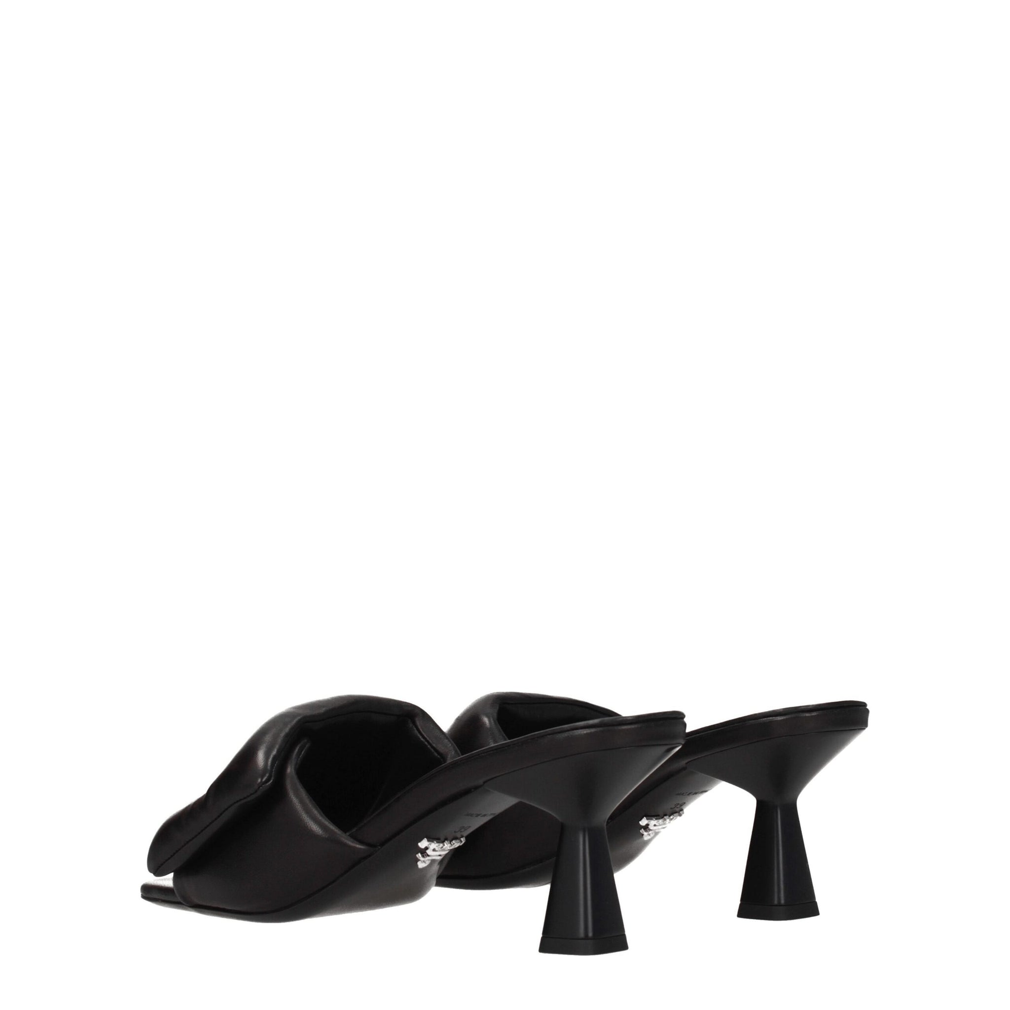 Prada Black Leather Platforms