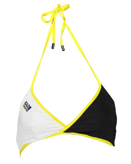 Karl Lagerfeld Black Elastane Swimwear