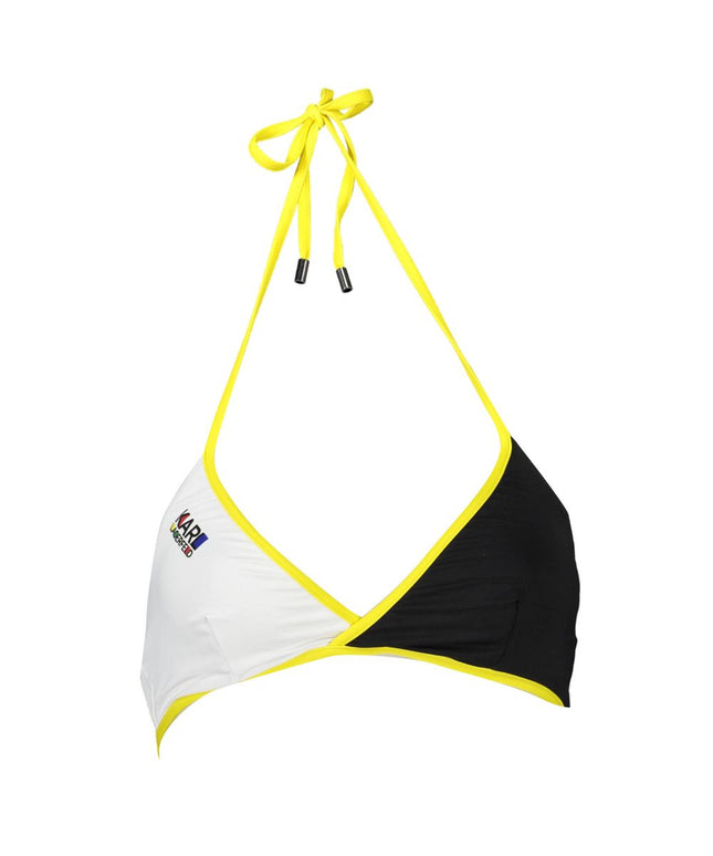 Karl Lagerfeld Black Elastane Swimwear